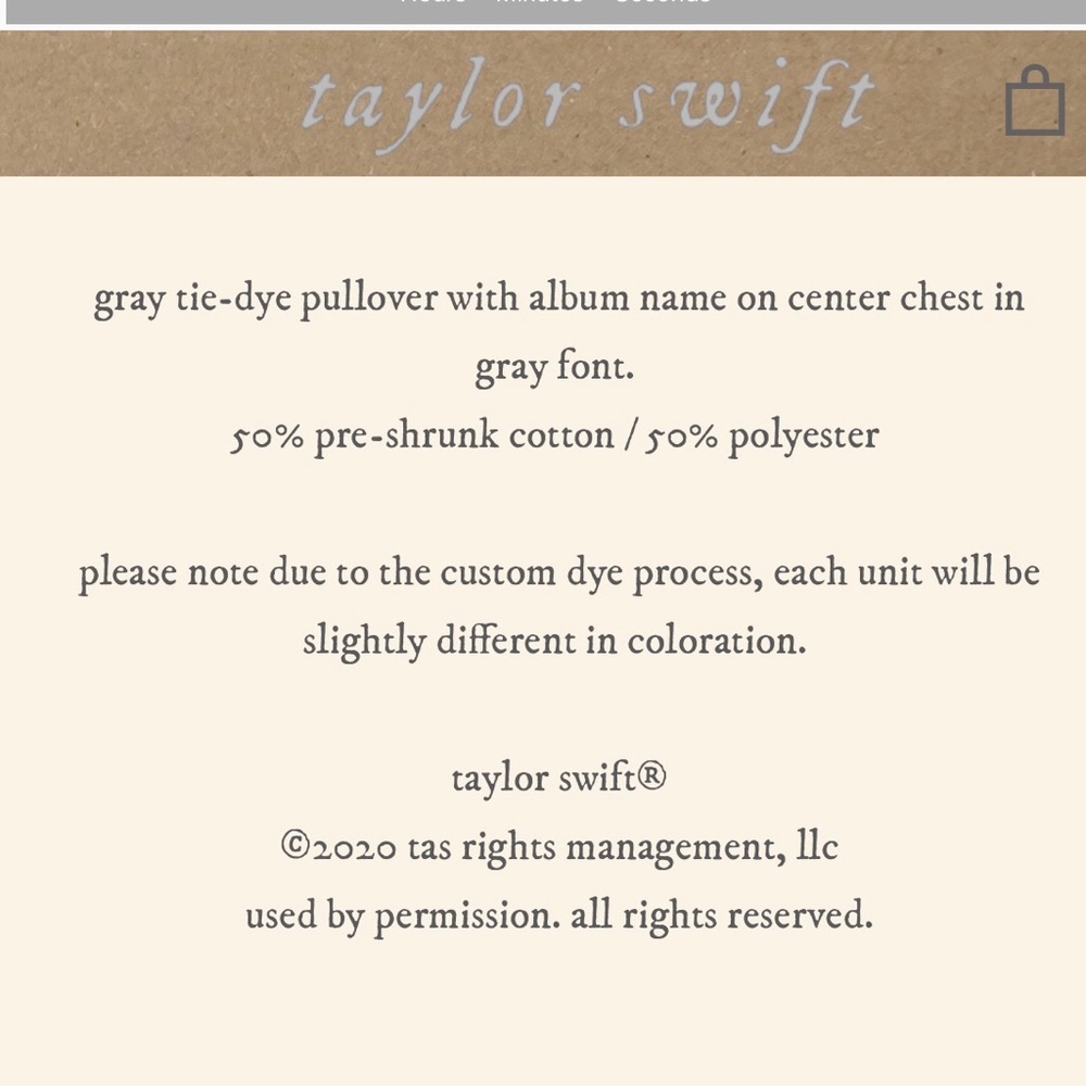 taylor swift folklore sweatshirt pullover tie dye - Picture 10 of 16